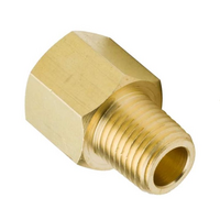 FLOFLEX BRASS PIPE FITTING<BR>EXTENSION 1/8